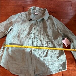 O'Neill Green Button Down Shirt for Women